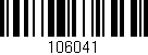 Código de barras (EAN, GTIN, SKU, ISBN): '106041'
