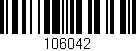 Código de barras (EAN, GTIN, SKU, ISBN): '106042'
