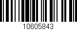 Código de barras (EAN, GTIN, SKU, ISBN): '10605843'