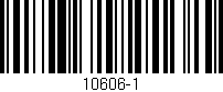 Código de barras (EAN, GTIN, SKU, ISBN): '10606-1'