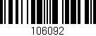 Código de barras (EAN, GTIN, SKU, ISBN): '106092'