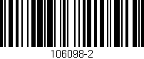 Código de barras (EAN, GTIN, SKU, ISBN): '106098-2'