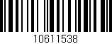 Código de barras (EAN, GTIN, SKU, ISBN): '10611538'