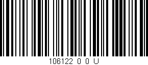 Código de barras (EAN, GTIN, SKU, ISBN): '106122_0_0_U'
