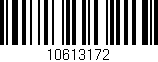 Código de barras (EAN, GTIN, SKU, ISBN): '10613172'