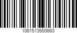 Código de barras (EAN, GTIN, SKU, ISBN): '1061513550863'