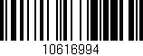 Código de barras (EAN, GTIN, SKU, ISBN): '10616994'