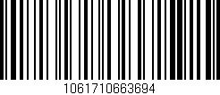 Código de barras (EAN, GTIN, SKU, ISBN): '1061710663694'