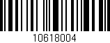 Código de barras (EAN, GTIN, SKU, ISBN): '10618004'