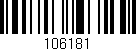Código de barras (EAN, GTIN, SKU, ISBN): '106181'