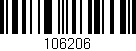 Código de barras (EAN, GTIN, SKU, ISBN): '106206'