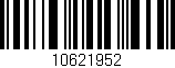 Código de barras (EAN, GTIN, SKU, ISBN): '10621952'