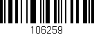 Código de barras (EAN, GTIN, SKU, ISBN): '106259'