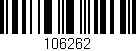 Código de barras (EAN, GTIN, SKU, ISBN): '106262'