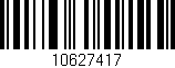 Código de barras (EAN, GTIN, SKU, ISBN): '10627417'