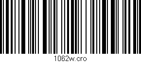 Código de barras (EAN, GTIN, SKU, ISBN): '1062w.cro'