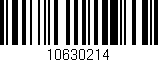 Código de barras (EAN, GTIN, SKU, ISBN): '10630214'
