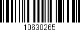 Código de barras (EAN, GTIN, SKU, ISBN): '10630265'