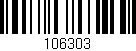 Código de barras (EAN, GTIN, SKU, ISBN): '106303'