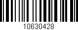 Código de barras (EAN, GTIN, SKU, ISBN): '10630428'