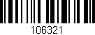 Código de barras (EAN, GTIN, SKU, ISBN): '106321'