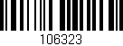 Código de barras (EAN, GTIN, SKU, ISBN): '106323'