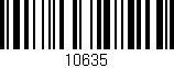 Código de barras (EAN, GTIN, SKU, ISBN): '10635'