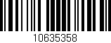 Código de barras (EAN, GTIN, SKU, ISBN): '10635358'