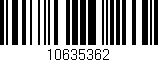 Código de barras (EAN, GTIN, SKU, ISBN): '10635362'