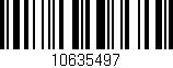Código de barras (EAN, GTIN, SKU, ISBN): '10635497'