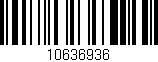 Código de barras (EAN, GTIN, SKU, ISBN): '10636936'