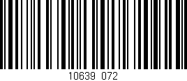 Código de barras (EAN, GTIN, SKU, ISBN): '10639/072'
