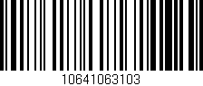 Código de barras (EAN, GTIN, SKU, ISBN): '10641063103'