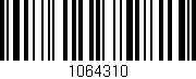 Código de barras (EAN, GTIN, SKU, ISBN): '1064310'