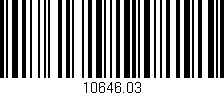 Código de barras (EAN, GTIN, SKU, ISBN): '10646.03'