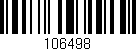 Código de barras (EAN, GTIN, SKU, ISBN): '106498'