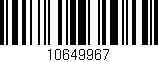 Código de barras (EAN, GTIN, SKU, ISBN): '10649967'