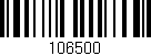Código de barras (EAN, GTIN, SKU, ISBN): '106500'
