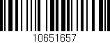 Código de barras (EAN, GTIN, SKU, ISBN): '10651657'