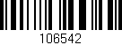 Código de barras (EAN, GTIN, SKU, ISBN): '106542'