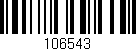 Código de barras (EAN, GTIN, SKU, ISBN): '106543'