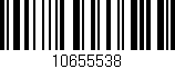 Código de barras (EAN, GTIN, SKU, ISBN): '10655538'