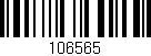 Código de barras (EAN, GTIN, SKU, ISBN): '106565'