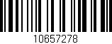 Código de barras (EAN, GTIN, SKU, ISBN): '10657278'