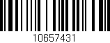Código de barras (EAN, GTIN, SKU, ISBN): '10657431'
