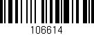 Código de barras (EAN, GTIN, SKU, ISBN): '106614'