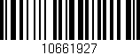 Código de barras (EAN, GTIN, SKU, ISBN): '10661927'