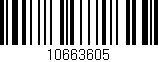 Código de barras (EAN, GTIN, SKU, ISBN): '10663605'