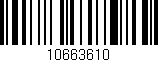 Código de barras (EAN, GTIN, SKU, ISBN): '10663610'