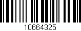 Código de barras (EAN, GTIN, SKU, ISBN): '10664325'